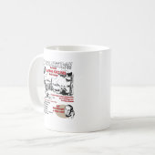 ヴィンテージのハンターの弁解 コーヒーマグカップ (正面左)