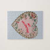 ヴィンテージのハートのバレンタインデーのパズル ジグソーパズル (横)