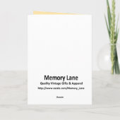 ヴィンテージのハートの恋人 シーズンカード (裏面)