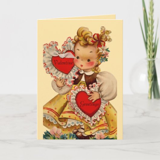 ヴィンテージのハートの恋人 シーズンカード (正面)