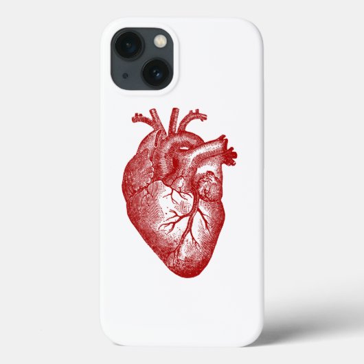 ヴィンテージのハートの解剖学 Case-Mate iPhoneケース (裏面)