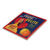 ヴィンテージのハートのDelite FLのフルーツの木枠のラベルのタイル タイル (側面)