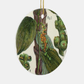 ヴィンテージのハーブ香辛料、黒胡椒の植物 セラミックオーナメント (右)