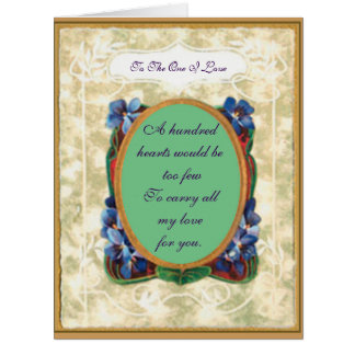 ヴィンテージのバイオレットのバレンタイン