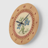 ヴィンテージのバイオレットの時計 ラージ壁時計 (傾斜)