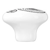 ヴィンテージのバイクに坐っているオンドリ セラミックノブ (側面)