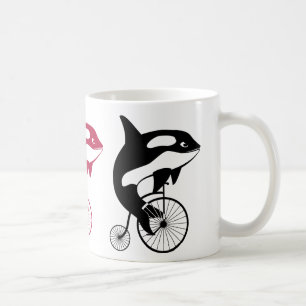 ヴィンテージのバイクのシャチのシャチ コーヒーマグカップ