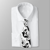 ヴィンテージのバイクのシャチ ネクタイ (タイ)