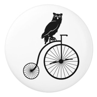 ヴィンテージのバイクのフクロウ セラミックノブ