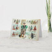 ヴィンテージのバイクのメッセージカード カード (裏面)