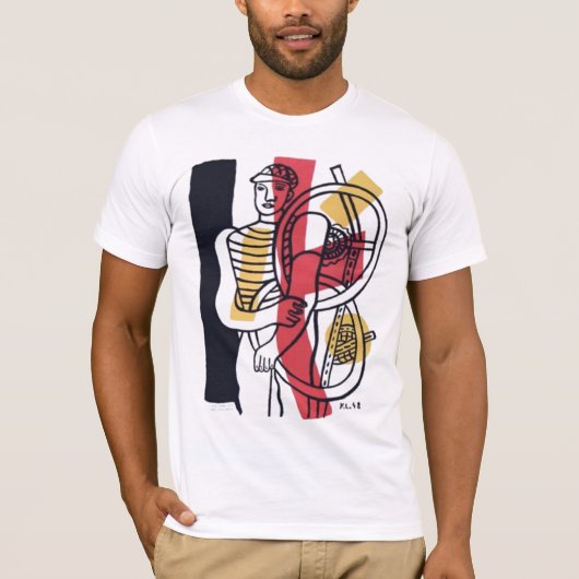 ヴィンテージのバイクポスター Tシャツ (正面)
