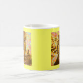 ヴィンテージのバスケットの頭 コーヒーマグカップ (中央)