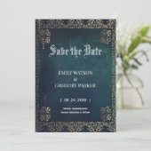 ヴィンテージのバックグラウンド日付の保存 セーブザデート (スタンド正面)