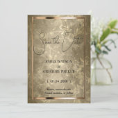 ヴィンテージのバックグラウンド日付の保存 セーブザデート (スタンド正面)