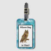 ヴィンテージのバッグがこの水色の空 ラゲッジタグ (正面縦)