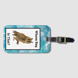 ヴィンテージのバッグがこの水色の空 ラゲッジタグ