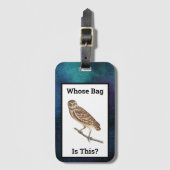 ヴィンテージのバッグがこの紫の銀河系空 ラゲッジタグ (正面縦)