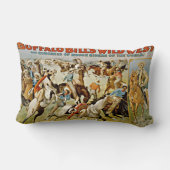 ヴィンテージのバッファローのビルの野生の西ショー ランバークッション (裏面)