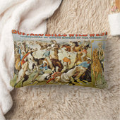 ヴィンテージのバッファローのビルの野生の西ショー ランバークッション (ブランケット)