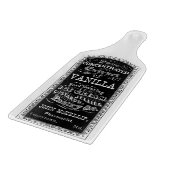 ヴィンテージのバニララベルのガラスまな板 カッティングボード (角)