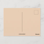 ヴィンテージのバニーとベルがラブス・イースターによって引っ張られる ポストカード (裏面)