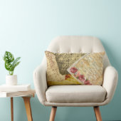 ヴィンテージのバラおよび音符の楽譜の枕 ランバークッション (椅子)