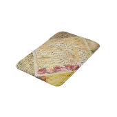 ヴィンテージのバラおよび音符の楽譜のBath バスマット (アングル)