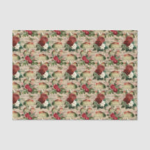 ヴィンテージのバラとキノコ