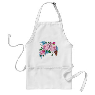 ヴィンテージのバラのかわいいピンクのバラ スタンダードエプロン