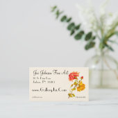 ヴィンテージのバラのカスタマイズ可能な名刺 名刺 (スタンド正面)