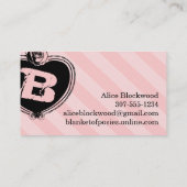 ヴィンテージのバラのパッチワークキルトのキルティングの裁縫 名刺 (裏面)