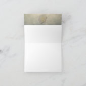 ヴィンテージのバラのロマンスのありがとう サンキューカード (内部)