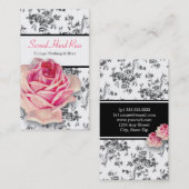 ヴィンテージのバラの名刺 名刺 (正面/裏面)