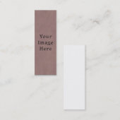ヴィンテージのバラの挨りだらけのピンクの藤色の古い硫酸紙 スキニー名刺 (正面/裏面)
