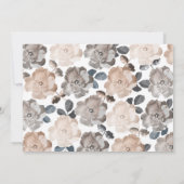 ヴィンテージのバラの最初聖餐の洗礼 招待状 (裏面)