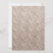 ヴィンテージのバラ金ゴールドダイヤモンドフレーム結婚ズ 招待状 (裏面)