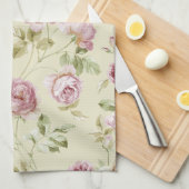 ヴィンテージのバラ キッチンタオル (四つ折り)