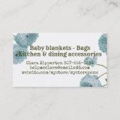 ヴィンテージのバラ キルター quilt quilting 刺繍 手工芸 名刺 (裏面)