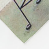 ヴィンテージのバレリーナのイメージのフリースの投球 フリースブランケット (角)