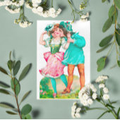 ヴィンテージのバレンタインが私の愛を迎える 招待状