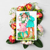 ヴィンテージのバレンタインが私の愛を迎える 招待状