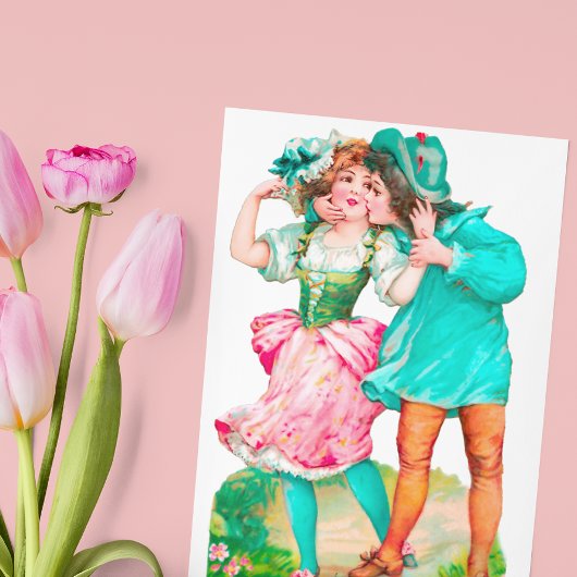 ヴィンテージのバレンタインが私の愛を迎える 招待状