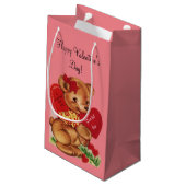 ヴィンテージのバレンタインくま スモールペーパーバッグ (裏面アングル)