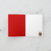 ヴィンテージのバレンタインのアヒルのメッセージカード シーズンカード (内部)