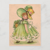 ヴィンテージのバレンタインのセントパトリックの日カード シーズンポストカード (正面)