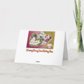 ヴィンテージのバレンタインのパンジーの花カード シーズンカード (裏面)