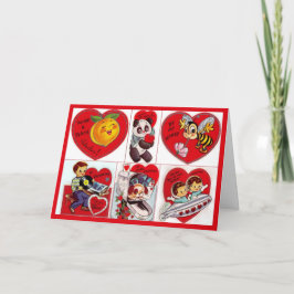 ヴィンテージのバレンタインの宇宙飛行船 シーズンカード