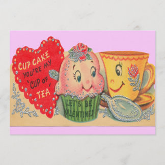 ヴィンテージのバレンタインの招待状 招待状