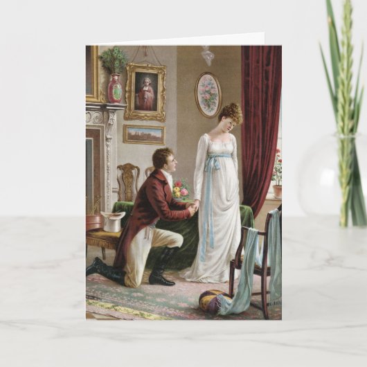 ヴィンテージのバレンタインの挨拶状 シーズンカード (正面)