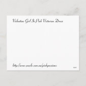 ヴィンテージのバレンタインの日付 シーズンポストカード (裏面)